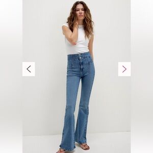 We The Free Light Blue Wide Leg Jeans